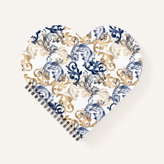 Baroque-Style Retro Classic Pattern  Notitieboek (Voorkant)