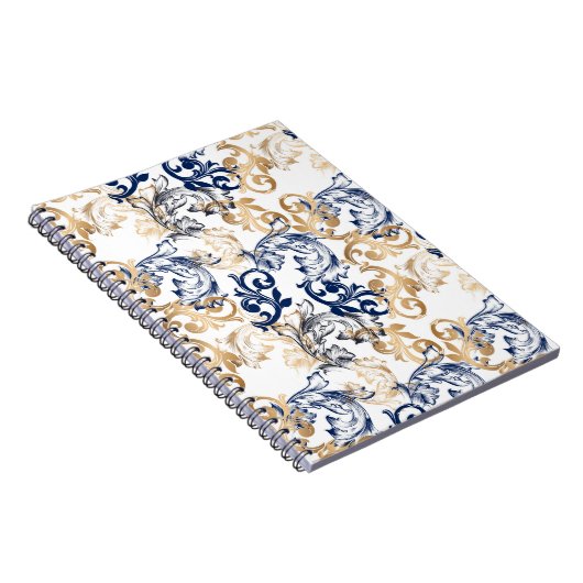 Baroque-Style Retro Classic Pattern  Notitieboek (Rechterzijde)
