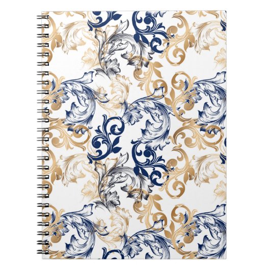Baroque-Style Retro Classic Pattern Notitieboek (Voorkant)