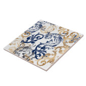 Baroque-Style Retro Classic Pattern  Tegeltje (Zijkant)