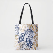 Baroque-Style Retro Classic Pattern Tote Bag (Voorkant)