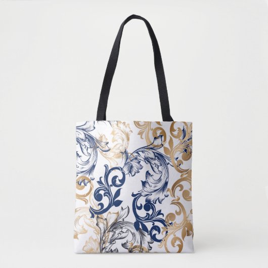 Baroque-Style Retro Classic Pattern Tote Bag (Voorkant)