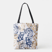 Baroque-Style Retro Classic Pattern Tote Bag (Achterkant)