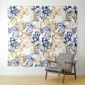 Baroque-Style Retro Classic Pattern  Wandkleed (In Situ (horizontaal))