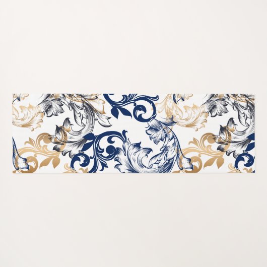 Baroque-Style Retro Classic Pattern  Yogamat (Achterkant (horizontaal))