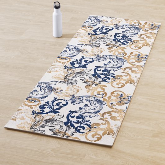 Baroque-Style Retro Classic Pattern Yogamat (In situ)