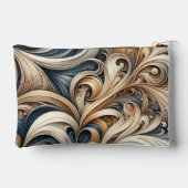 Baroque Swirl Pattern in Blue & Gold Etui (Achterkant)