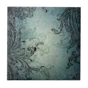 Baroque Swirls Tile Tegeltje