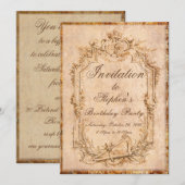 Baroque  uitnodiging (Voorkant / Achterkant)