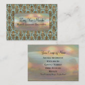 Baroque Van Marcha Elegant Damask Professional Visitekaartje (Voorkant / Achterkant)