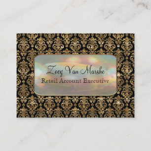 Baroque Van Marchette Elegant Damask Professional Visitekaartje