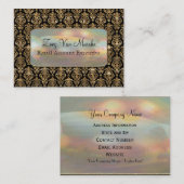Baroque Van Marchette Elegant Damask Professional Visitekaartje (Voorkant / Achterkant)