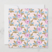 Baroque Versaille Marie Antoinette Floral Pastel Kaart (Achterkant)