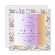 Baroque Versaille Marie Antoinette Floral Pastel