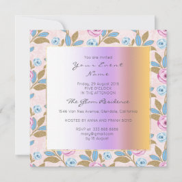 Baroque Versaille Marie Antoinette Floral Pastel Kaart