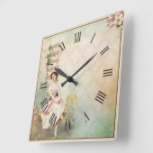 Baroque Vierkante Klok (Hoek)