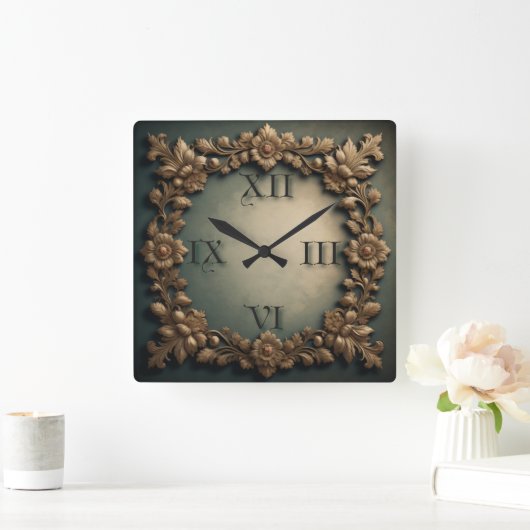 Baroque Vierkante Klok (Huis)