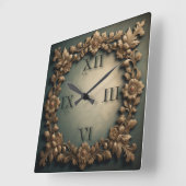 Baroque Vierkante Klok (Hoek)