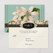 Baroque Vintage Lily Formal Elegant Wedding RSVP (Voorkant / Achterkant)