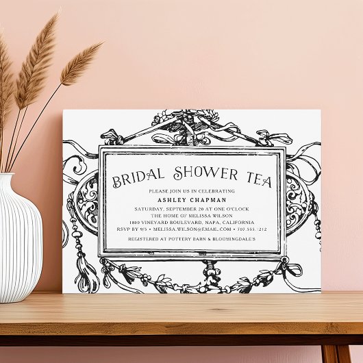  Baroque Vrijgezellenfeest Tea Kaart