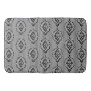 Baroque Wallpaper Grey Badmat