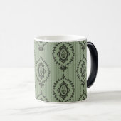 Baroque Wallpaper in Green Magische Mok (Voorkant rechts)