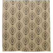 Baroque Wallpaper Sepia Douchegordijn (Voorkant)