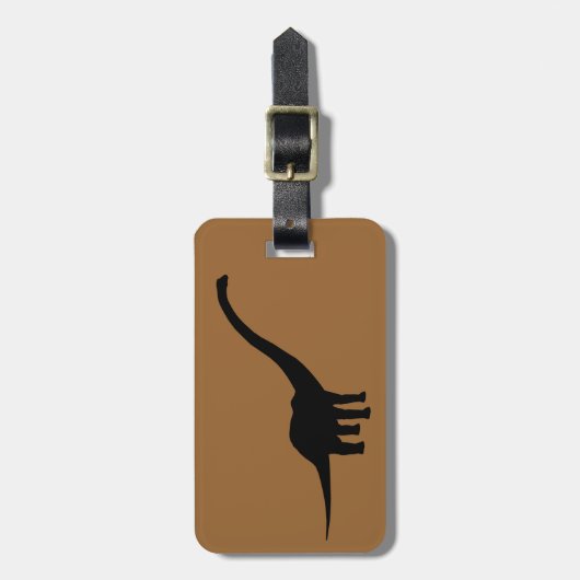 Barosaurus Dino Dinosaur Bagagelabel (Voorkant verticaal)