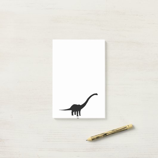 Barosaurus Dino Dinosaur Post-it® Notes (Op bureau)