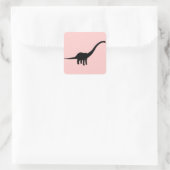 Barosaurus Dino Dinosaur Vierkante Sticker (Tas)