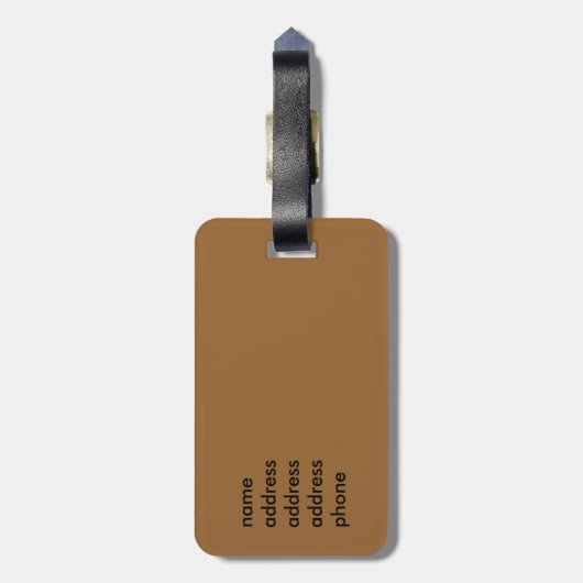 Barosaurus Dino Dinosaurus Bagagelabel (Achterkant verticaal)