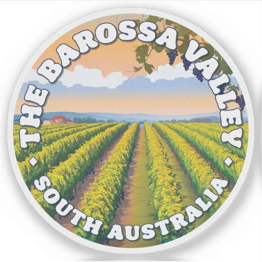 Barossa Valley, Sticker van Zuid-Australië (Voorkant)
