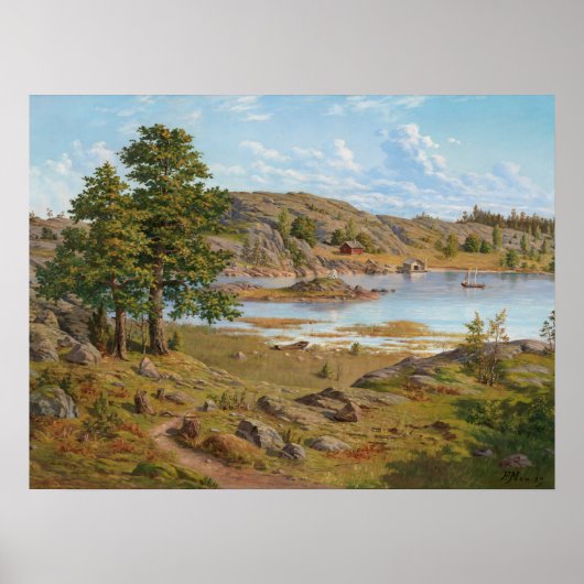 Barösund, Landschap Poster (Voorkant)