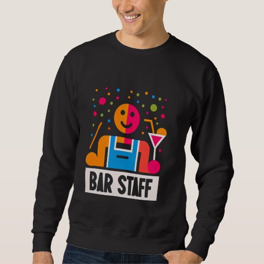 Barpersoneel Bartender Werknemer Service ---- Trui (Voorkant)