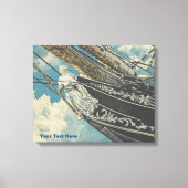 Barque Elissa Figurhead Canvas Afdruk (Voorkant)