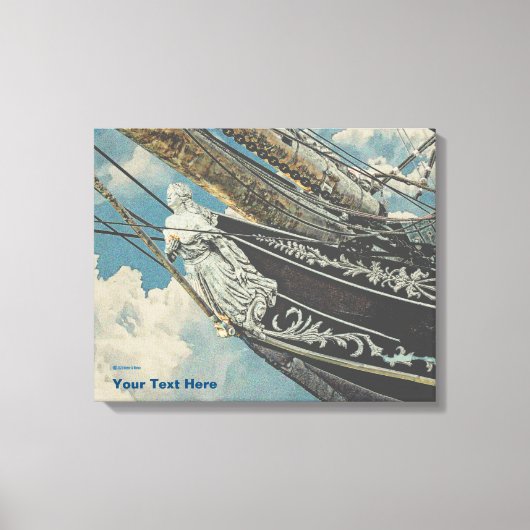 Barque Elissa Figurhead Canvas Afdruk (Voorkant)