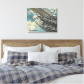Barque Elissa Figurhead Canvas Afdruk (Insitu (Slaapkamer))