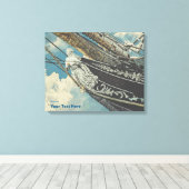 Barque Elissa Figurhead Canvas Afdruk (Insitu (Houten vloer))