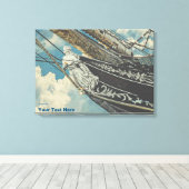 Barque Elissa Figurhead Canvas Afdruk (Insitu (Houten vloer))