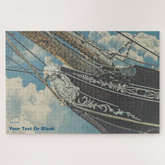 Barque Elissa Figurhead Legpuzzel (Horizontaal)