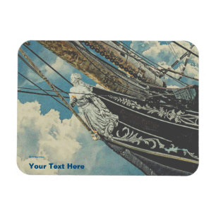 Barque Elissa Figurhead Magneet