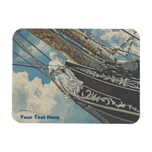 Barque Elissa Figurhead Magneet (Horizontaal)