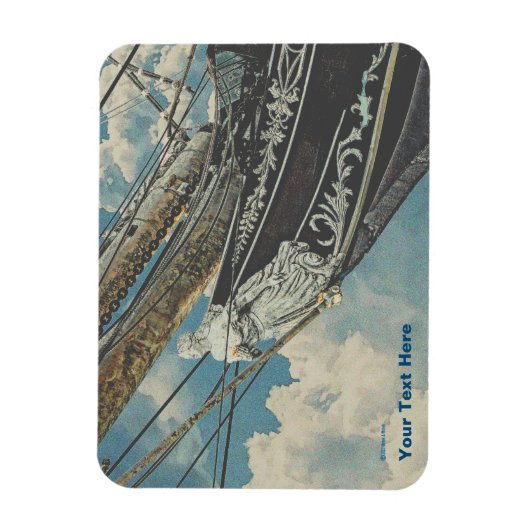 Barque Elissa Figurhead Magneet (Verticaal)