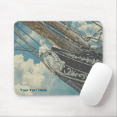 Barque Elissa Figurhead Muismat (Met muis)