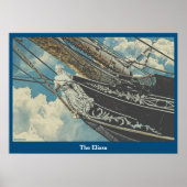 Barque Elissa Figurhead Poster (Voorkant)