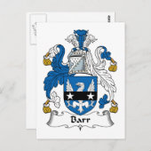 Barr Family Crest Briefkaart (Voorkant / Achterkant)