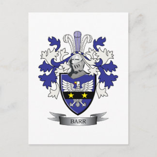 Barr Family Crest Coat of Arms Briefkaart