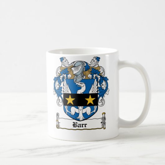 Barr Family Crest Koffiemok (Rechts)