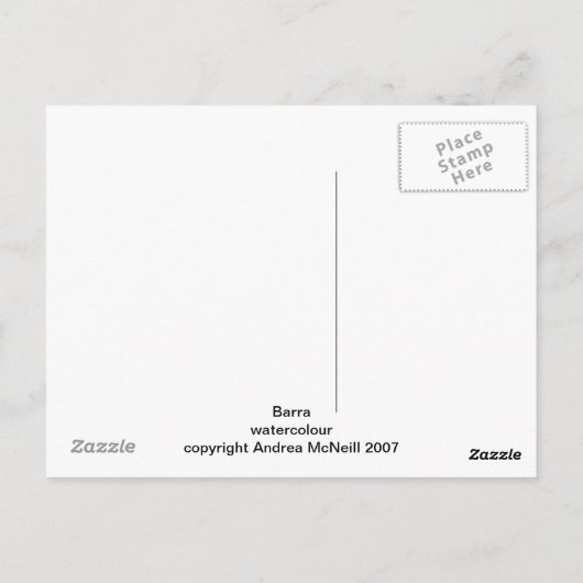 Barra, buitenste hebrides briefkaart (Achterkant)