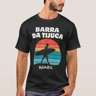 BARRA DA TIJUCA BRAZIL Surf Retro Sunset Surfen T-shirt